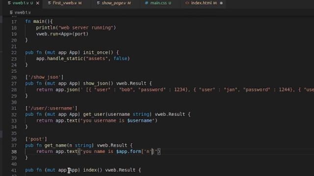 18.2 vweb buil-in web framework for vlang part 2 смотреть онлайн