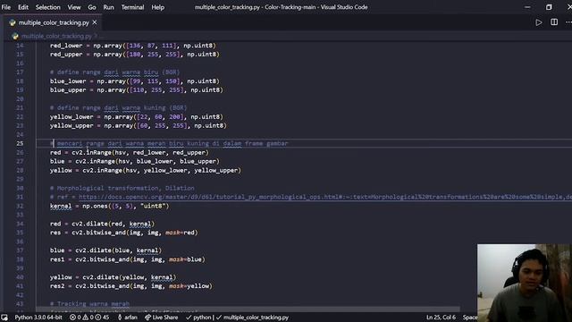 Implementasi Bahasa Pemrograman Python | Aplikasi Pendeteksi Warna Sederhana смотреть онлайн