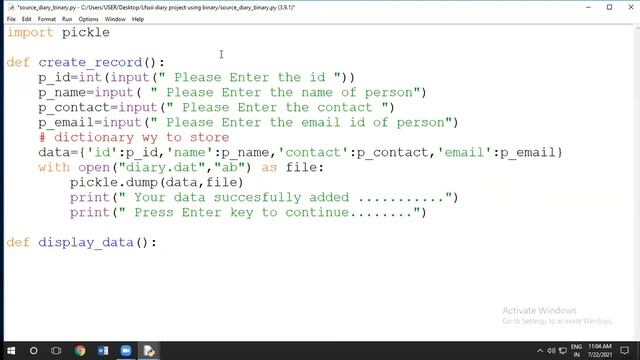 Binary File Project on Python смотреть онлайн