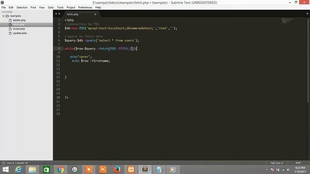 Php Mysql PDO Fetch Records With Different Types смотреть онлайн