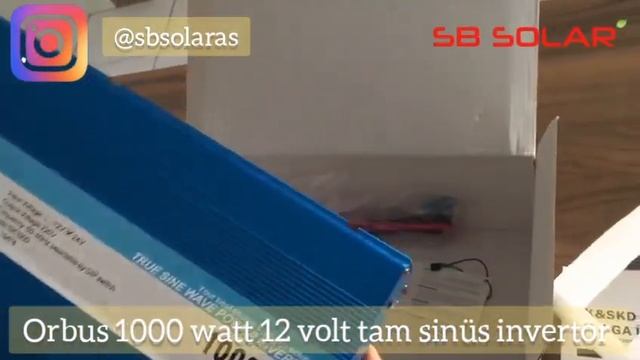 ORBUS 1000 WATT 12/24 VOLT TAM SİNÜS İNVERTÖR GENEL BAKIŞ