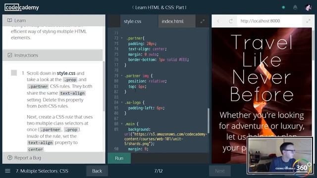 Classes IDs and Divs: Learn HTML and CSS Part I CodeCademy смотреть онлайн