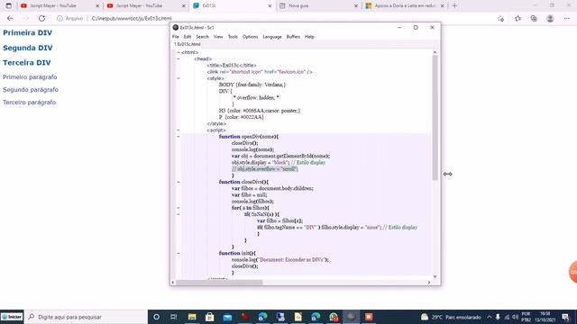 Javascript - Ex013c - Utilizando o estilo display das DIVs смотреть онлайн