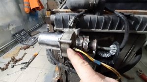 Электроподъем отвала на минитрактор.