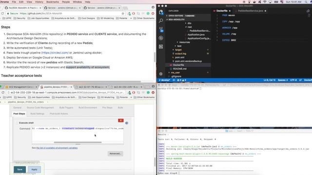 Deployment of a sample SpringBoot micro-service, with Jenkins, to a Docker container on AWS EC2 смотреть онлайн