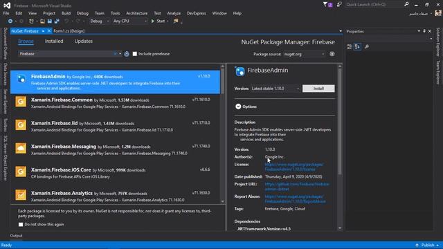C# Firebase | تثبيت مكتبة Firesharp смотреть онлайн