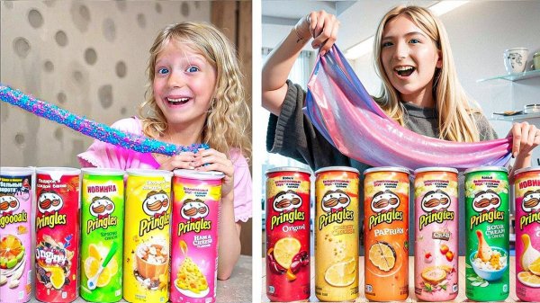 ПРИНГЛС СЛАЙМ ЧЕЛЛЕНДЖ!: ТОГДА vs СЕЙЧАС!