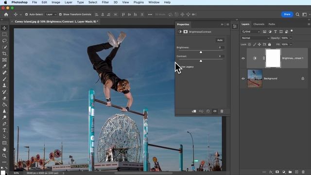 Adjust Photo Brightness and Contrast | Adobe Photoshop смотреть онлайн