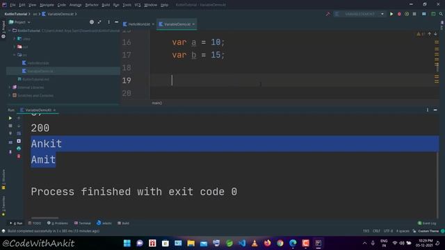 KOTLIN : Variables & Basic Types in Kotlin | Variables & Data Types in Kotlin | #kotlin смотреть онлайн