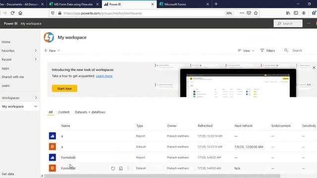 How to Connect Excel Online To Power BI. Forms Responses + Excel Online + Power BI Schedule Refresh смотреть онлайн