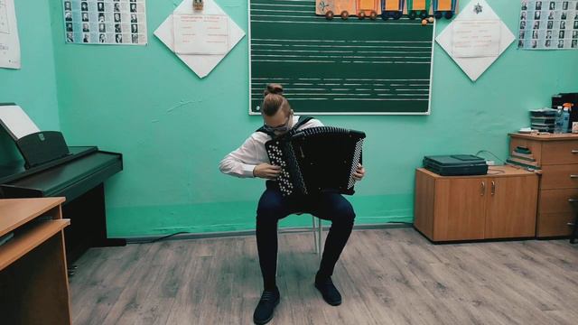Бухтояров Андрей 15 лет "Одинокая гармонь" обработка А.Корчевой смотреть онлайн