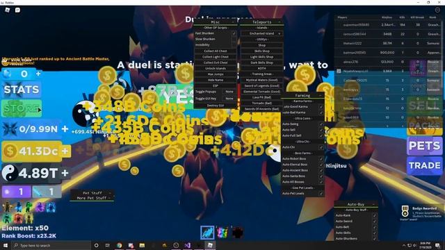 [NEW GUI] ROBLOX | ? NINJA LEGENDS HACK / SCRIPT ? | ? INFINITE NINJITSU ? | ? AUTOFARM ? смотреть онлайн
