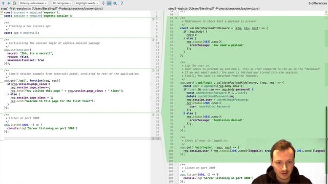 Sessions with Express (Node.js) and Angular смотреть онлайн