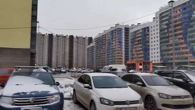 Город Мурино, пригород Санкт-Петербурга. The city of Murino, a suburb of St. Petersburg, Russia. смотреть онлайн