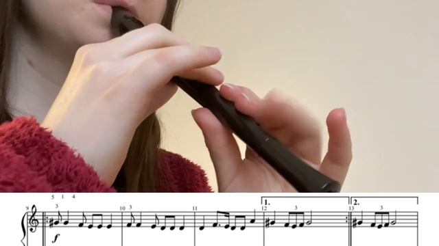 Hava Nagila recorder tutorial | хава нагила на дудке ноты смотреть онлайн
