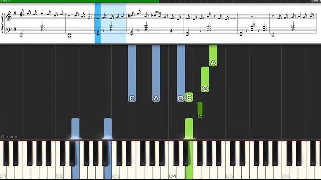 Happy Together (Synthesia Jazz Tutorial) (Intermediate) смотреть онлайн