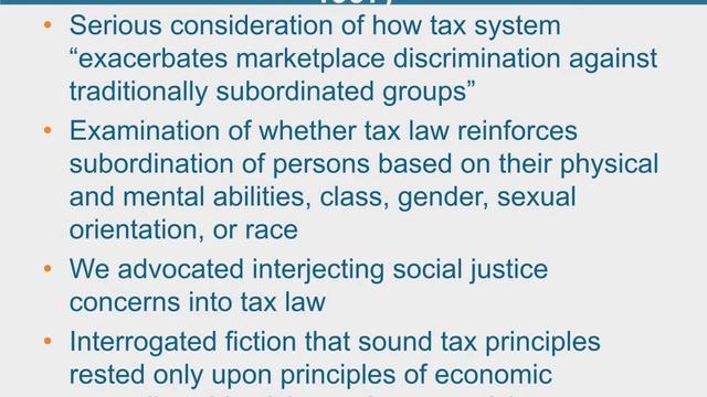 Webinar - Race and the Internal Revenue Code смотреть онлайн