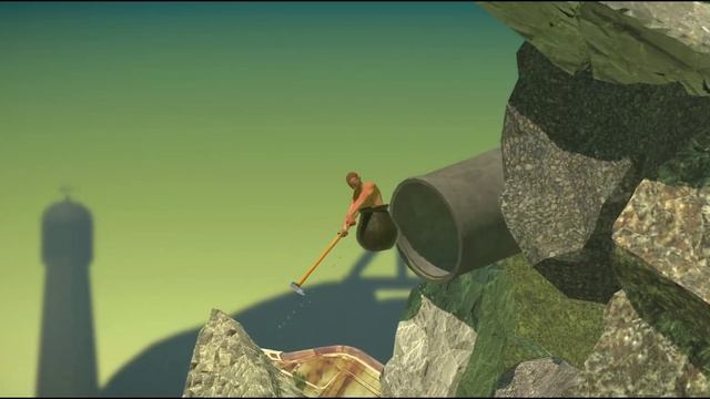 Стер пальцы в кровь.БУДЕМ СТРАДАТЬ В GETTING OVER IT смотреть онлайн