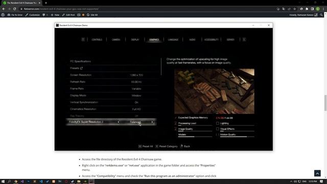 Fix: Resident Evil 4 Chainsaw Your GPU Was Not Supported смотреть онлайн