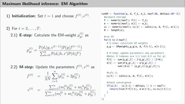 EM Example Allele Frequencies Implementation смотреть онлайн