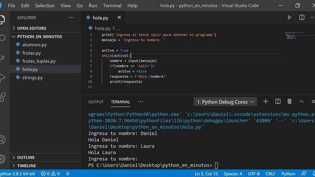 While en Python 3.8 смотреть онлайн