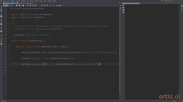 Java - Ejercicio 236: Usar Internacionalización en una Aplicación Consola con ResourceBundle смотреть онлайн