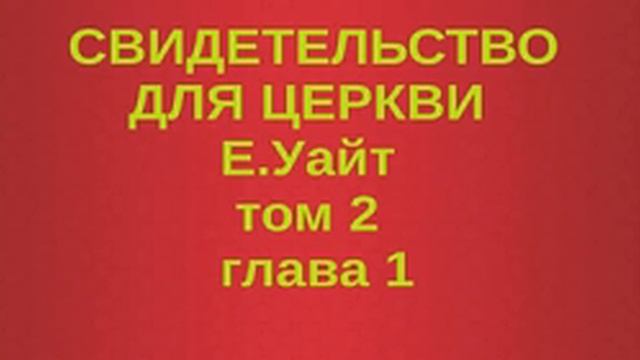 глава 1 СВИДЕТЕЛЬСТВО ДЛЯ ЦЕРКВИ том 2 смотреть онлайн