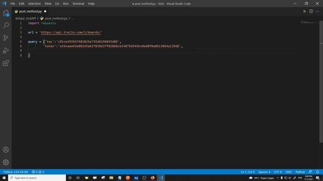 Python Automation REST API Test - POST Method смотреть онлайн