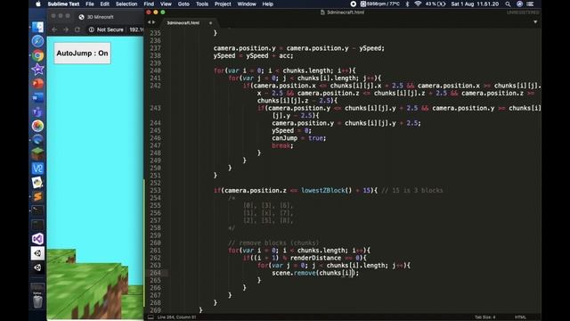 How To Code Minecraft In Javascript (THREE.js) | Part 6 - Starting Infinite World Generation смотреть онлайн