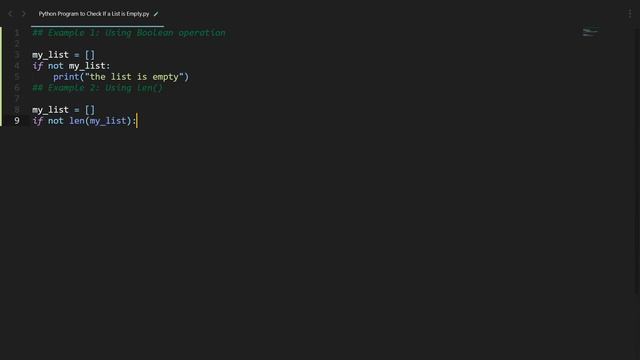 Check If a List is Empty in Python | Python Examples | Python Coding Tutorial | PythonCode Intervie смотреть онлайн