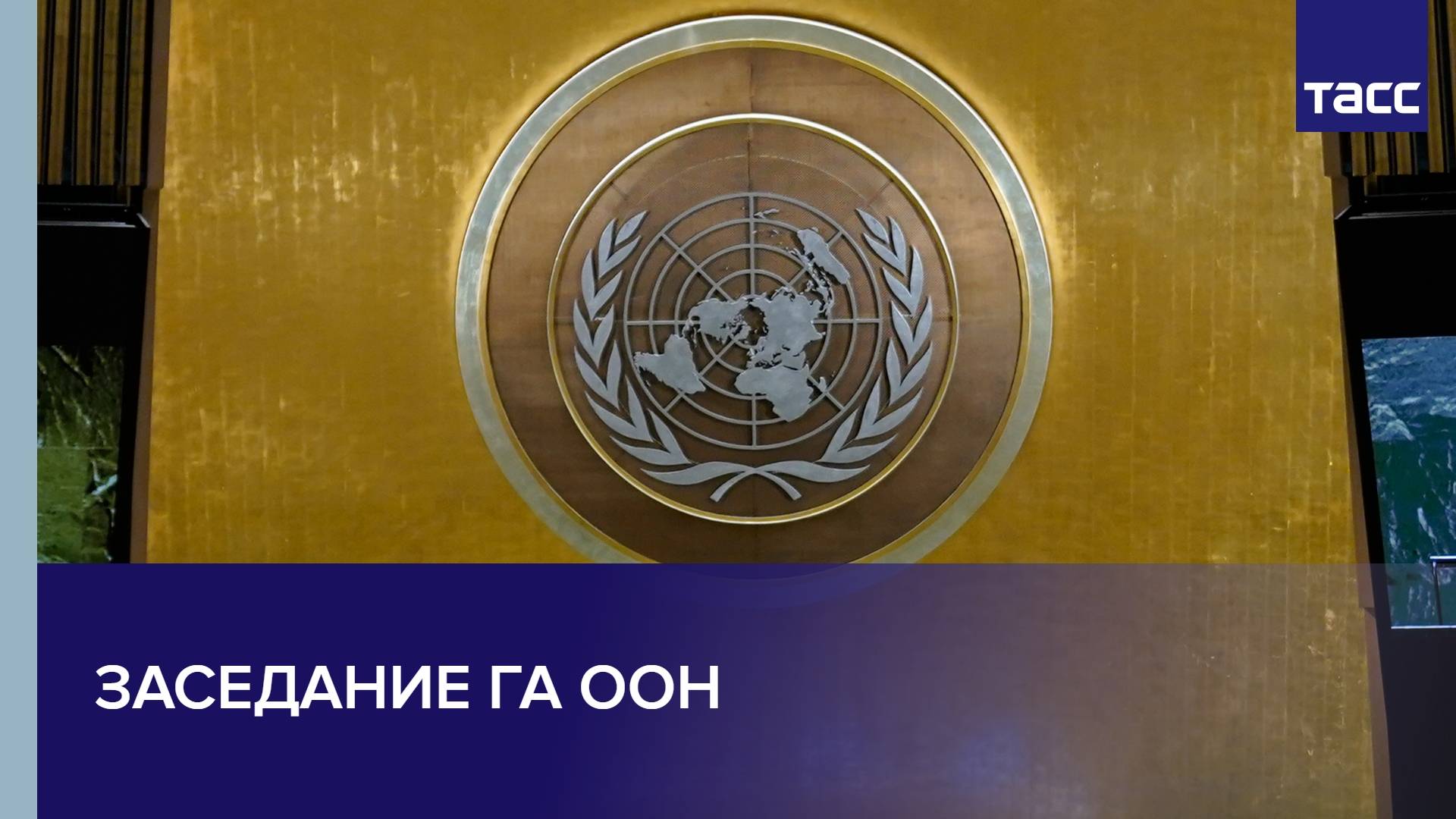 Заседание ГА ООН