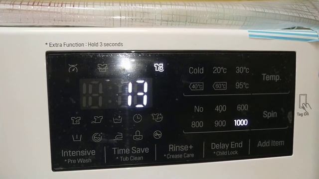 LG FL Fully Automatic WM : How To Dry Clothes Only