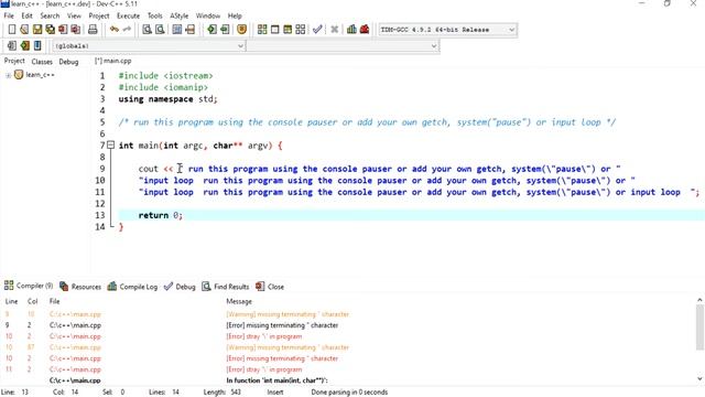 C++ 5: How to separate a long line of text into different lines to make it easier to read. смотреть онлайн