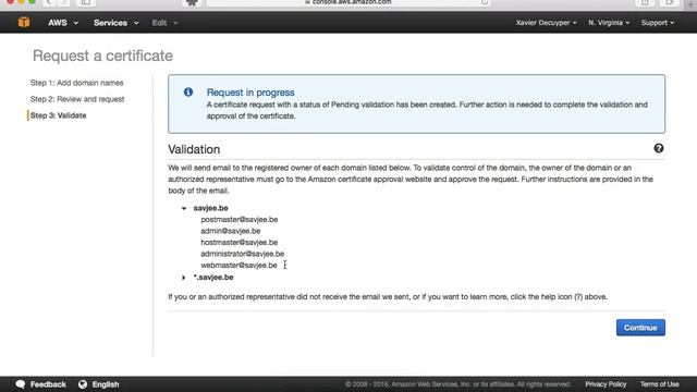 Getting a free SSL certificate with AWS Certificate Manager for CloudFront (AWS howto) смотреть онлайн