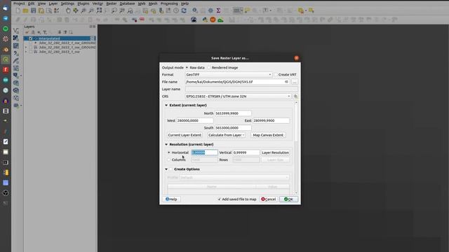 #16 QGIS - How to change the raster resolution смотреть онлайн
