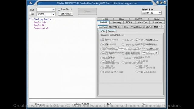 Скачать инструмент разблокировки GSM Aladdin БЕСПЛАТНО, полную версию без ключа