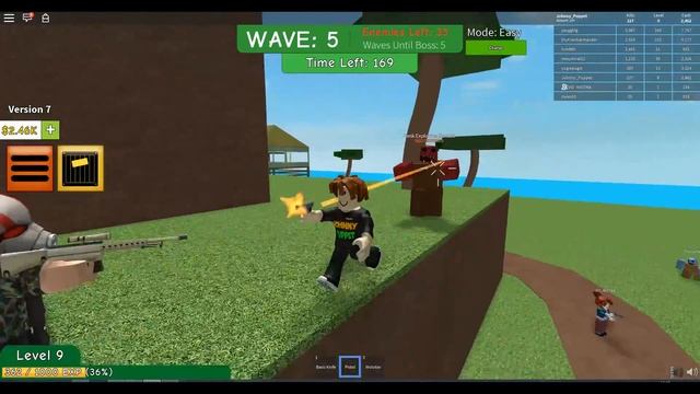 РОБЛОКС УНИЧТОЖАЕМ ЗОМБИКОВ: АТАКА ЗОМБИ игра ROBLOX летсплей #1 смотреть онлайн