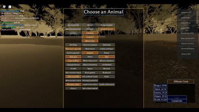playing a roblox game called wild savannah смотреть онлайн