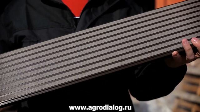 Террасная доска Holzhof бесшовная с тиснением из древесно-полимерного композита смотреть онлайн