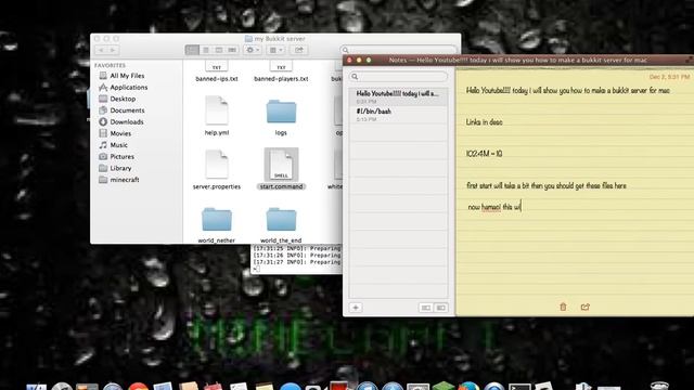 How to make a BukKit Server for a mac смотреть онлайн