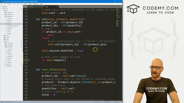 27. Cart Persistence on Logout - Django Wednesdays ECommerce 27 смотреть онлайн
