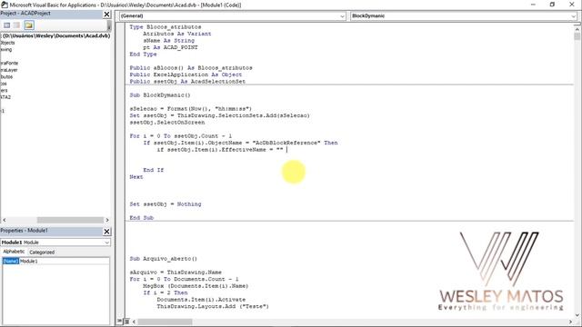 Capturando Dados de um Block Dynamic com VBA- Autocad смотреть онлайн