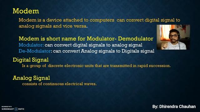 Modem -Modulator and De-modulator смотреть онлайн