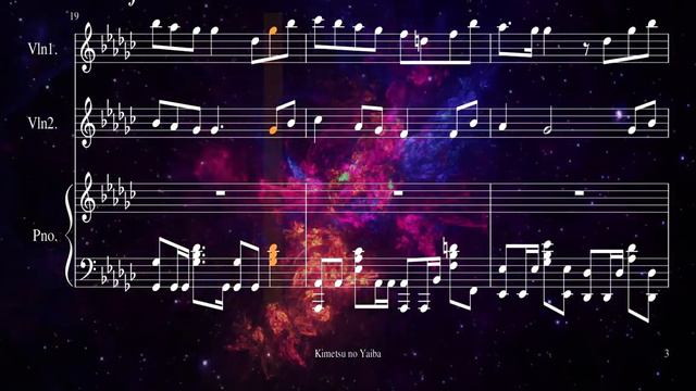 Akeboshi - LISA (Kimetsu No Yaiba) | Partitura - Piano Y Violín