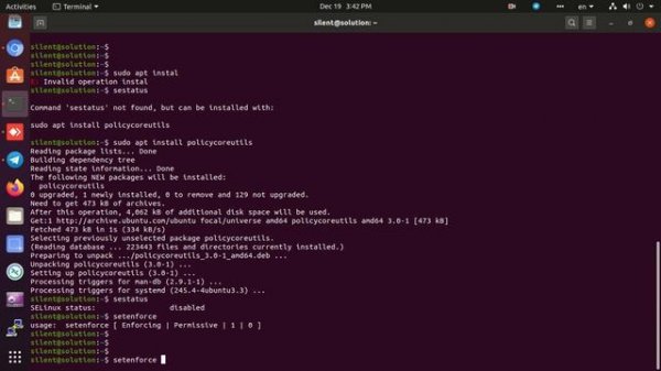 SELinux  disabled Enable Linux