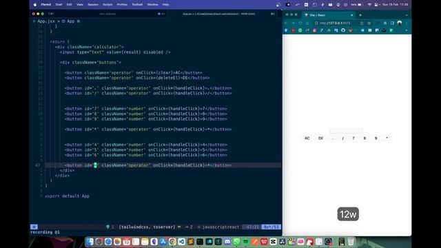 Build a Simple Calculator App using Vite, React, and TailwindCSS (No Talking) смотреть онлайн