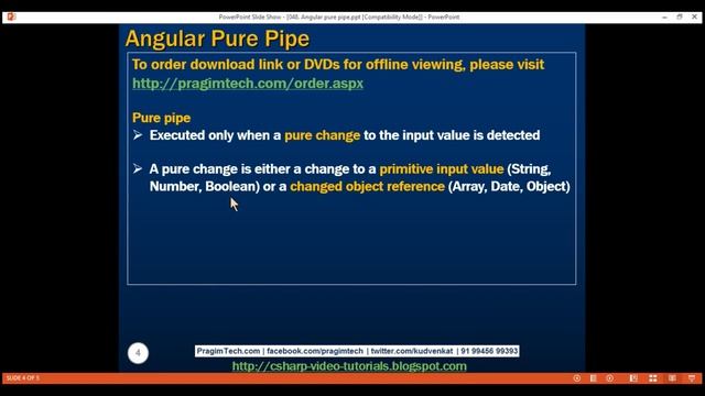 Angular pure pipe смотреть онлайн