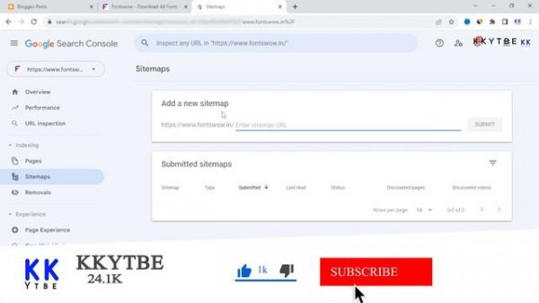 How to add sitemap to google search console