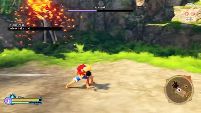 One Piece World Seeker PS4 Ruffy/Luffy vs Akainu Gameplay/Bossfight [HD] смотреть онлайн