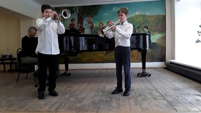 Сл. М. Матусовского, муз. В. Соловьёва-Седого "Подмосковные вечера" - анс. Крайнов А. и Володин Т. смотреть онлайн